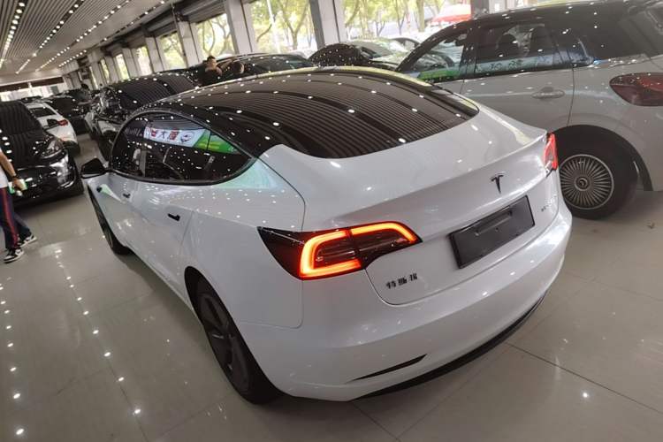 Used Tesla Model 3 2022 Rear-Wheel-Drive Version Rear Left 45 Deg