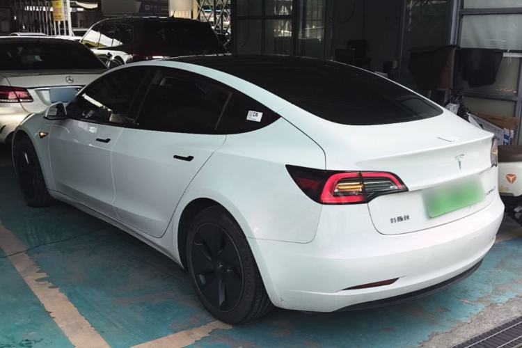 Used Tesla Model 3 2022 Rear-Wheel-Drive Version Rear Left 45 Deg