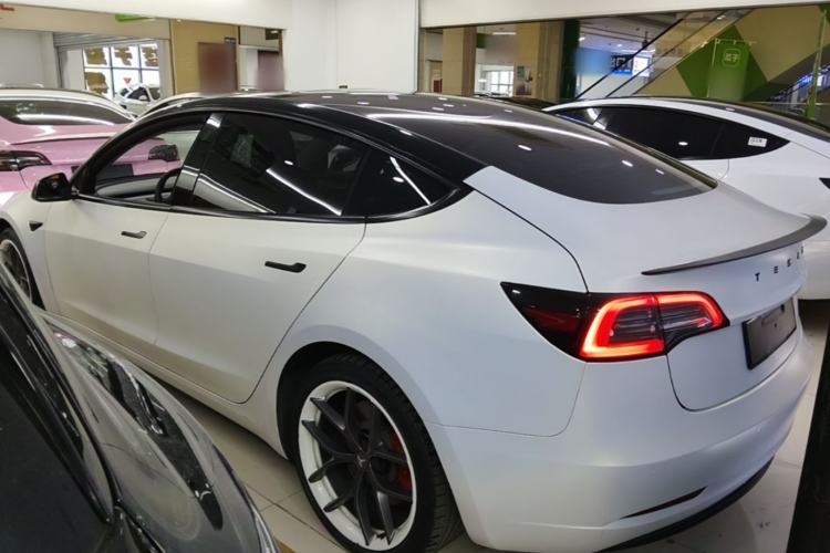 Used Tesla Model 3 2022 Performance High-Performance All-Wheel-Drive Version Rear Left 45 Deg