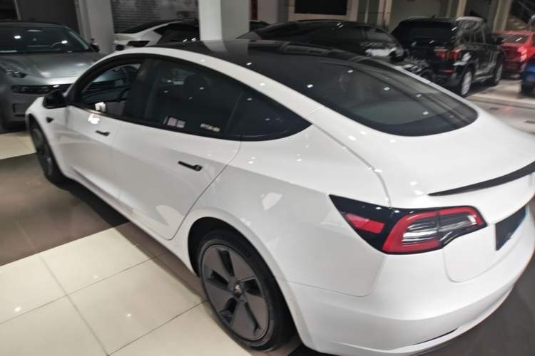 Used Tesla Model 3 2022 Rear-Wheel-Drive Version Rear Left 45 Deg