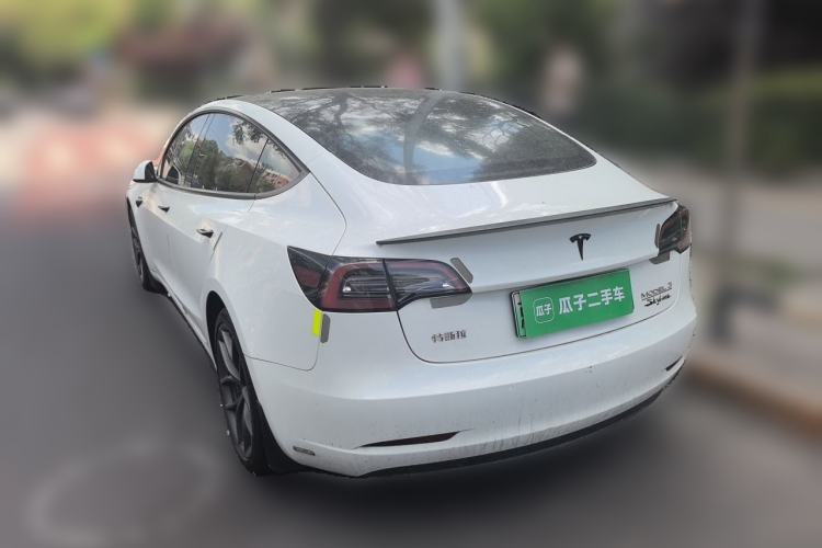 Used Tesla Model 3 2022 Performance High-Performance All-Wheel-Drive Version Rear Left 45 Deg