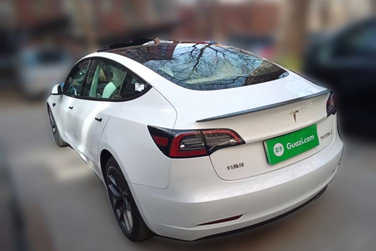 Used Tesla Model 3 2022 Performance High-Performance All-Wheel-Drive Version Rear Left 45 Deg