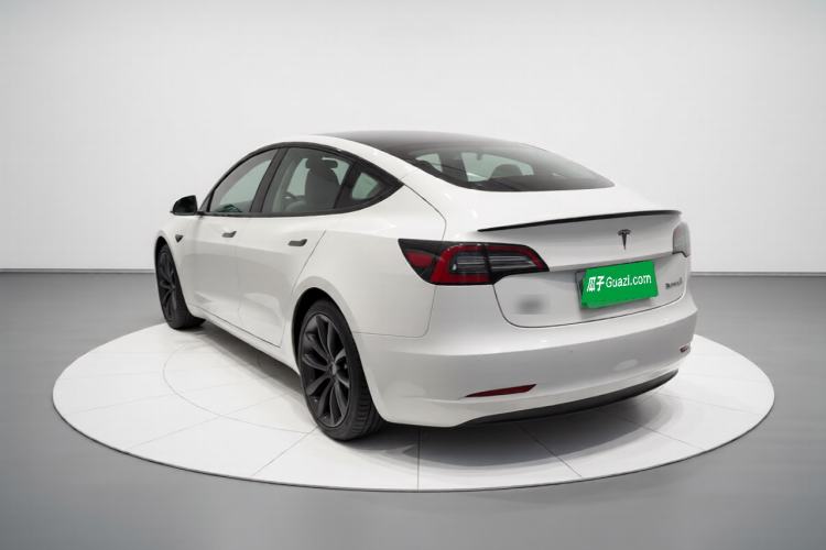 Used Tesla Model 3 2022 Performance High-Performance All-Wheel-Drive Version Rear Left 45 Deg