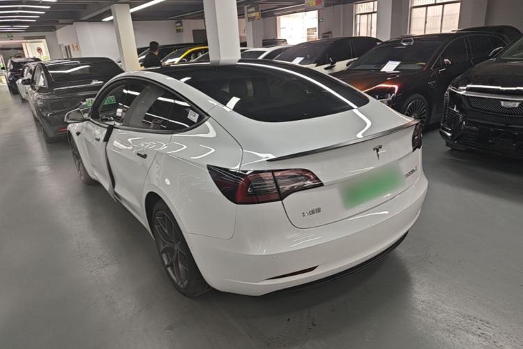 Used Tesla Model 3 2022 Performance High-Performance All-Wheel-Drive Version Rear Left 45 Deg