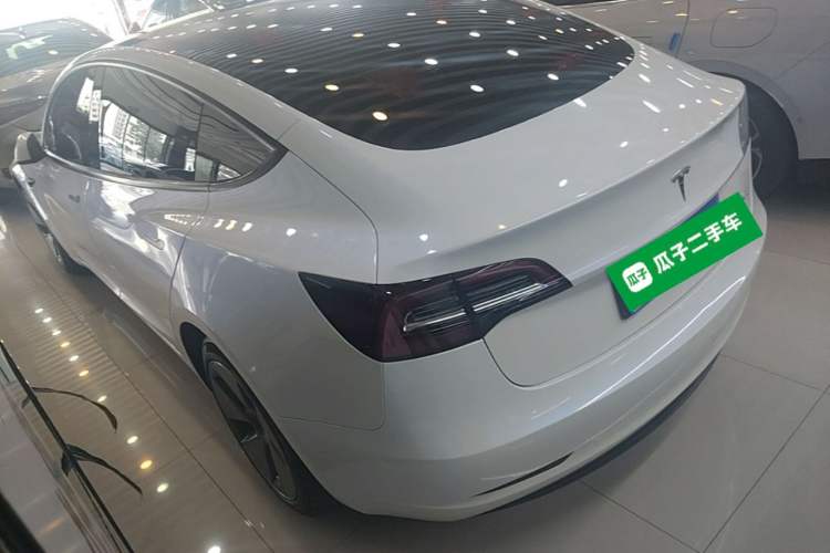 Used Tesla Model 3 2022 Rear-Wheel-Drive Version Rear Left 45 Deg