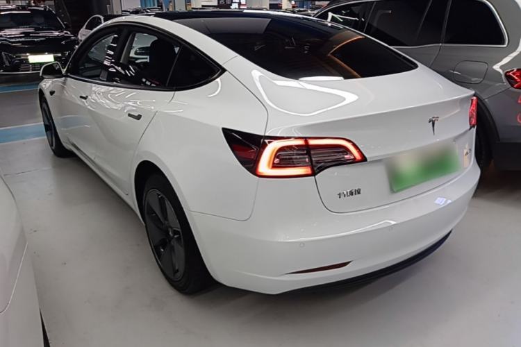 Used Tesla Model 3 2022 Rear-Wheel-Drive Version Rear Left 45 Deg