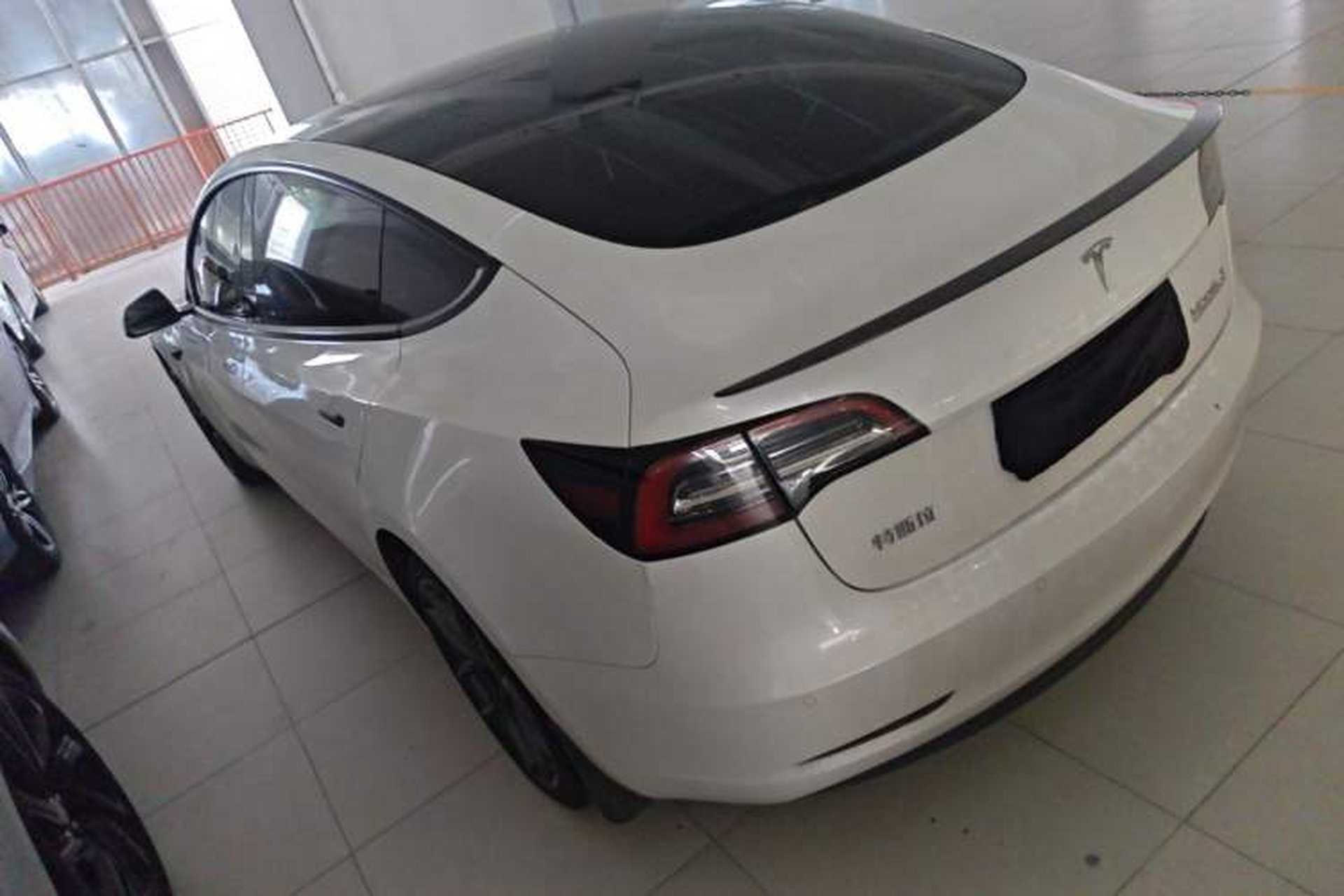 Used Tesla Model 3 2022 Performance High-Performance All-Wheel-Drive Version Rear Left 45 Deg