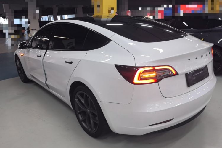 Used Tesla Model 3 2022 Performance High-Performance All-Wheel-Drive Version Rear Left 45 Deg