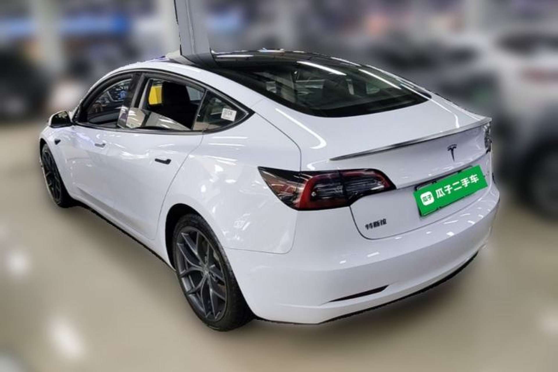 Used Tesla Model 3 2022 Performance High-Performance All-Wheel-Drive Version Rear Left 45 Deg
