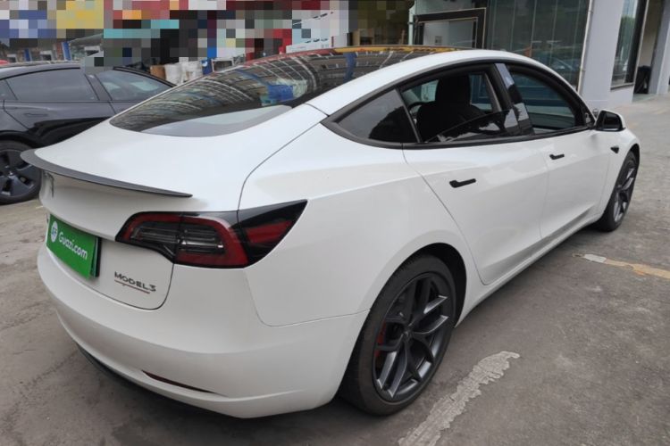 Used Tesla Model 3 2022 Performance High-Performance All-Wheel-Drive Version Rear Right 45 Deg