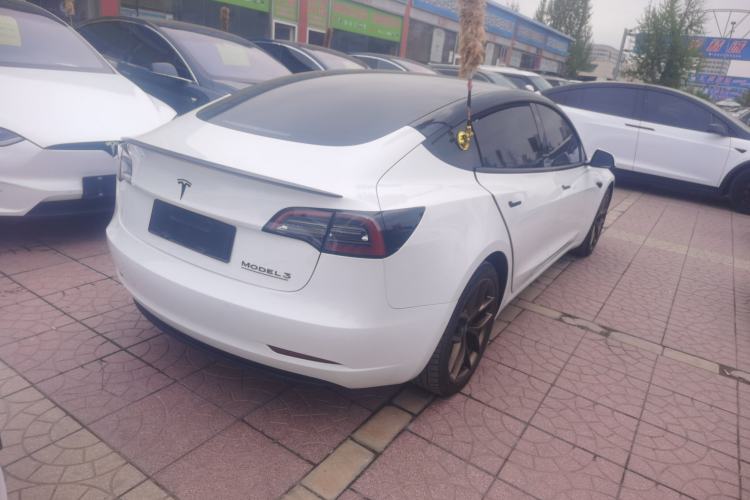 Used Tesla Model 3 2022 Performance High-Performance All-Wheel-Drive Version Rear Right 45 Deg