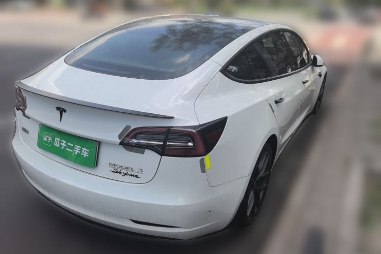 Used Tesla Model 3 2022 Performance High-Performance All-Wheel-Drive Version Rear Right 45 Deg