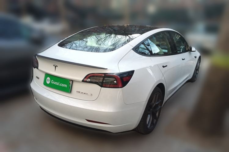 Used Tesla Model 3 2022 Performance High-Performance All-Wheel-Drive Version Rear Right 45 Deg