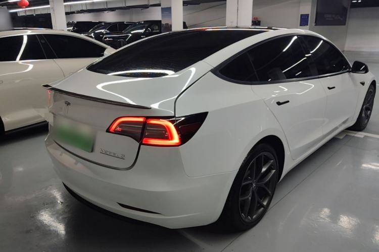 Used Tesla Model 3 2022 Performance High-Performance All-Wheel-Drive Version Rear Right 45 Deg