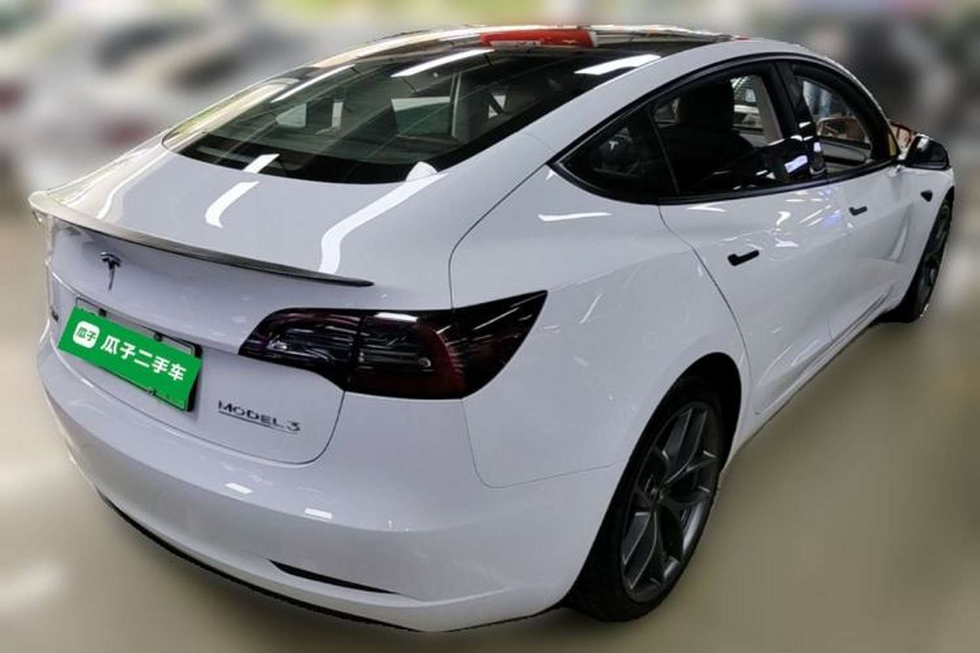 Used Tesla Model 3 2022 Performance High-Performance All-Wheel-Drive Version Rear Right 45 Deg