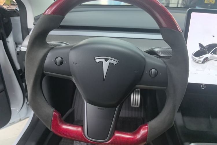 Used Tesla Model 3 2022 Performance High-Performance All-Wheel-Drive Version Steering Wheel
