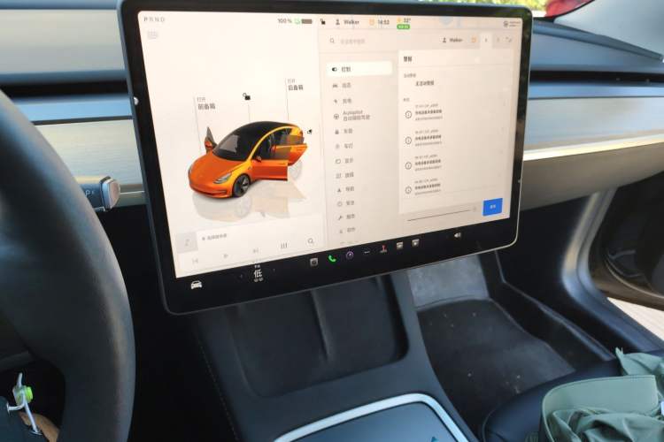 Used Tesla Model 3 2022 Rear-Wheel-Drive Version Audio And AC Panel
