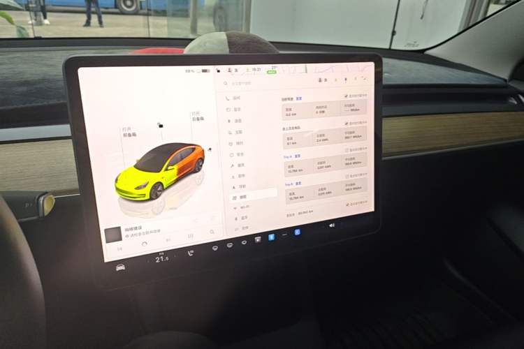 Used Tesla Model 3 2022 Rear-Wheel-Drive Version Audio And AC Panel