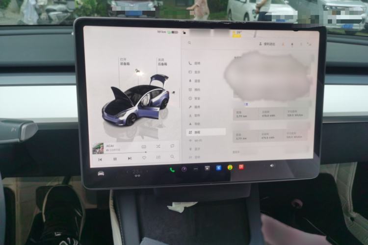 Used Tesla Model 3 2022 Rear-Wheel-Drive Version Audio And AC Panel