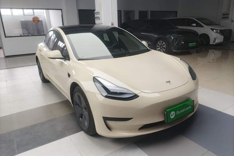 Used Tesla Model 3 2022 Rear-Wheel-Drive Version Front Right 45 Deg