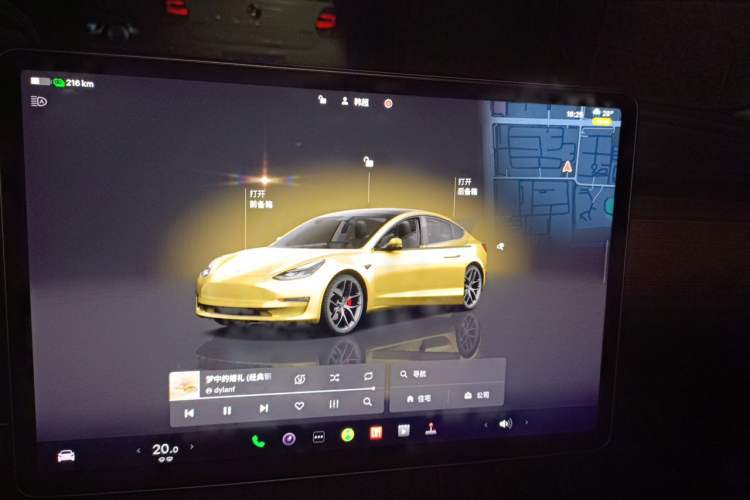 Used Tesla Model 3 2022 Performance High-Performance All-Wheel-Drive Version Instrument Cluster