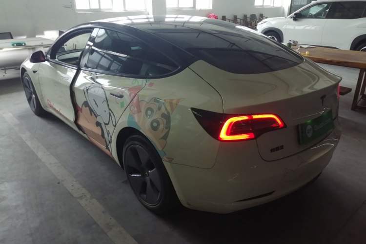 Used Tesla Model 3 2022 Rear-Wheel-Drive Version Rear Left 45 Deg