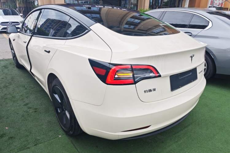 Used Tesla Model 3 2022 Rear-Wheel-Drive Version Rear Left 45 Deg