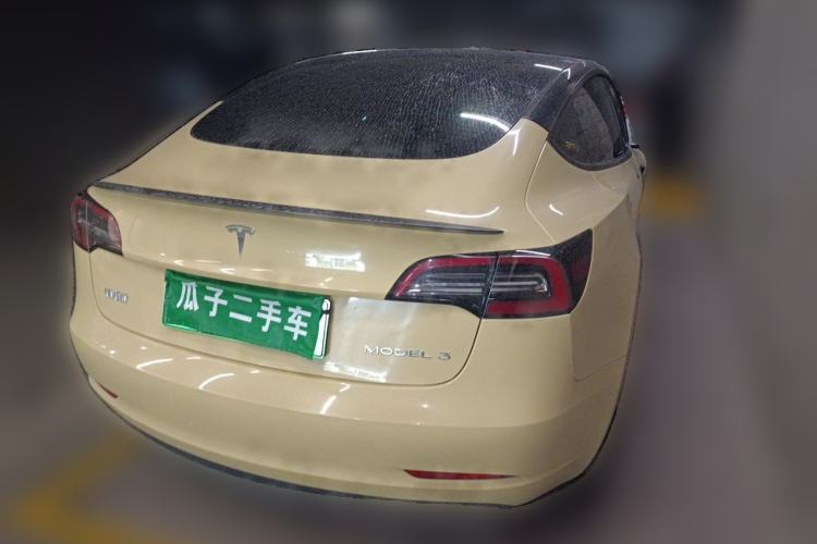 Used Tesla Model 3 2022 Performance High-Performance All-Wheel-Drive Version Rear Right 45 Deg