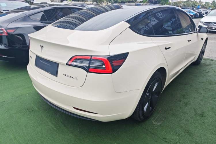 Used Tesla Model 3 2022 Rear-Wheel-Drive Version Rear Right 45 Deg