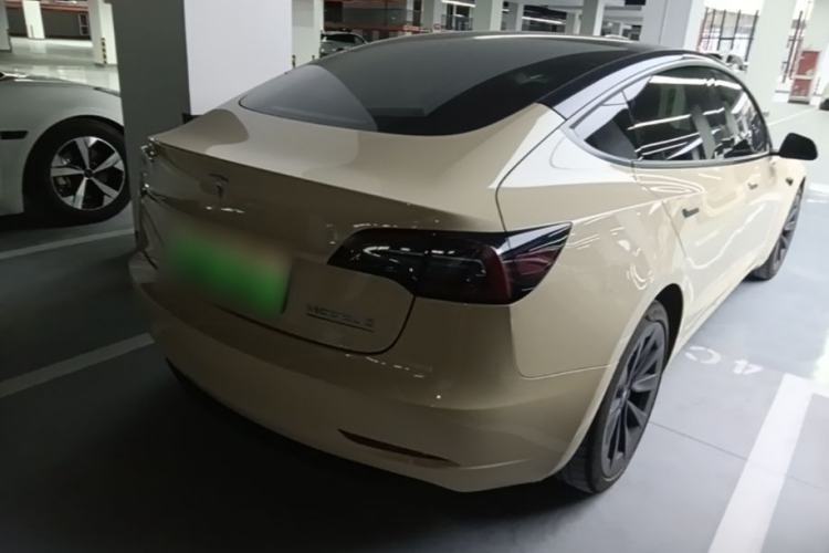 Used Tesla Model 3 2022 Rear-Wheel-Drive Version Rear Right 45 Deg