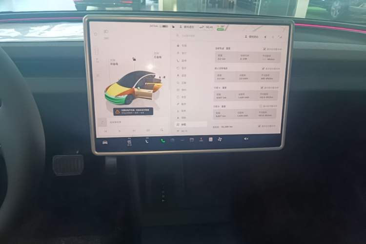 Used Tesla Model 3 2023 Rear-Wheel-Drive Version Audio And AC Panel