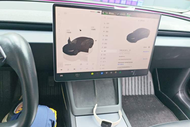 Used Tesla Model 3 2023 Long-Range All-Wheel-Drive Version Audio And AC Panel