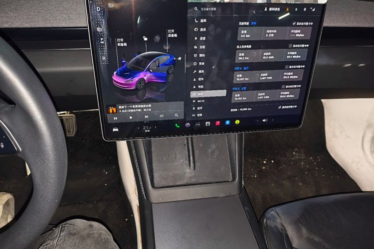 Used Tesla Model 3 2023 Rear-Wheel-Drive Version Audio And AC Panel