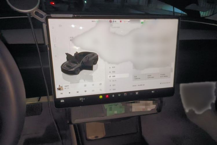 Used Tesla Model 3 2023 Long-Range All-Wheel-Drive Version Audio And AC Panel