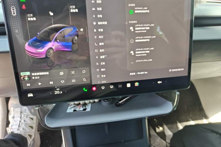 Used Tesla Model 3 2023 Long-Range All-Wheel-Drive Version Audio And AC Panel