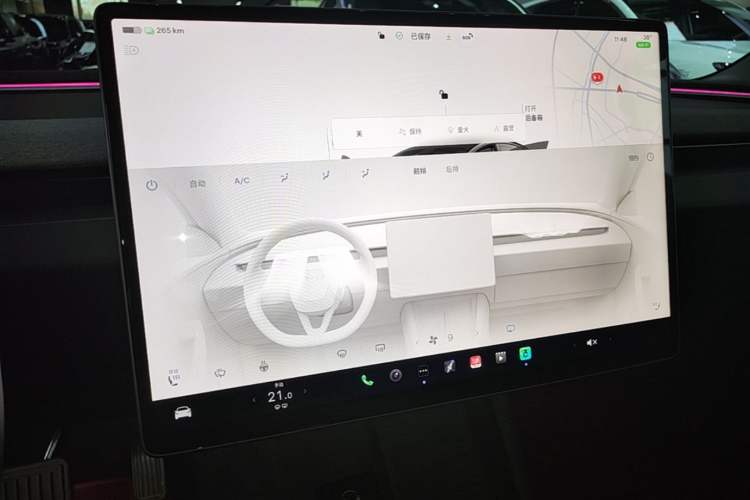 Used Tesla Model 3 2023 Rear-Wheel-Drive Version Audio And AC Panel