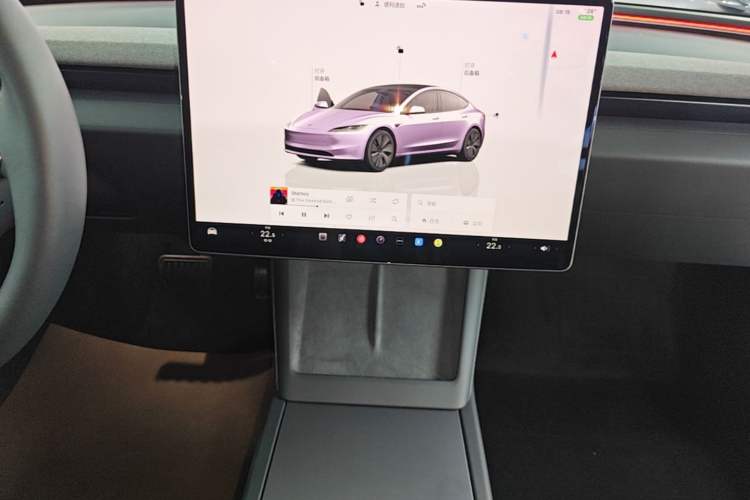 Used Tesla Model 3 2023 Long-Range All-Wheel-Drive Version Audio And AC Panel