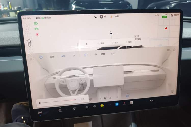 Used Tesla Model 3 2023 Rear-Wheel-Drive Version Audio And AC Panel