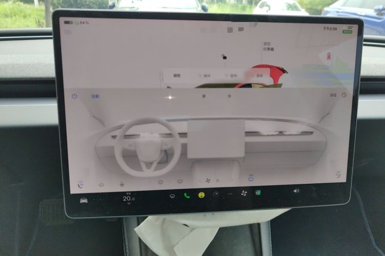 Used Tesla Model 3 2023 Rear-Wheel-Drive Version Audio And AC Panel