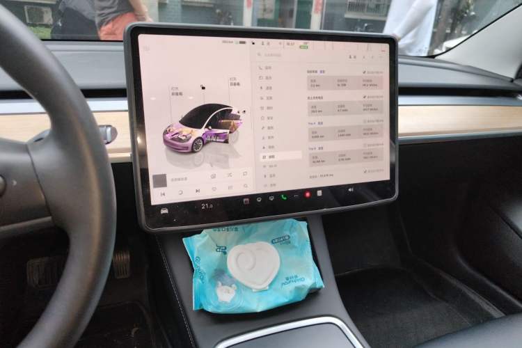Used Tesla Model 3 2023 Rear-Wheel-Drive Version Audio And AC Panel