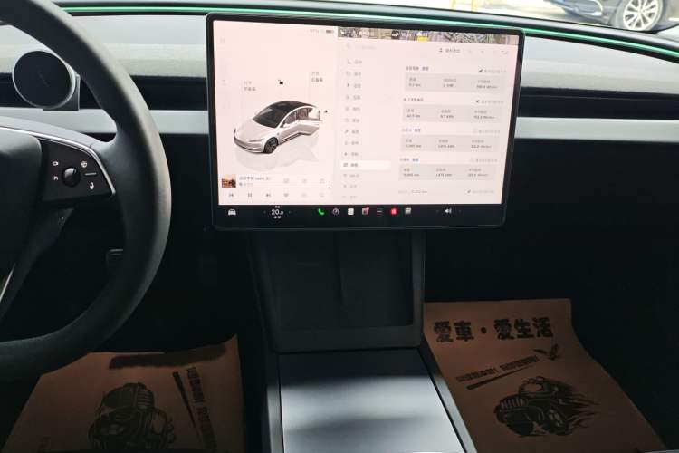 Used Tesla Model 3 2023 Rear-Wheel-Drive Version Audio And AC Panel