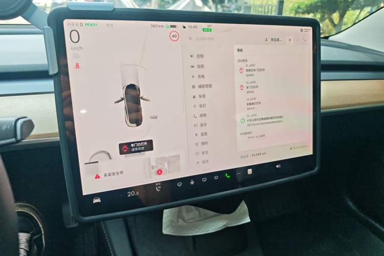 Used Tesla Model 3 2023 Rear-Wheel-Drive Version Audio And AC Panel