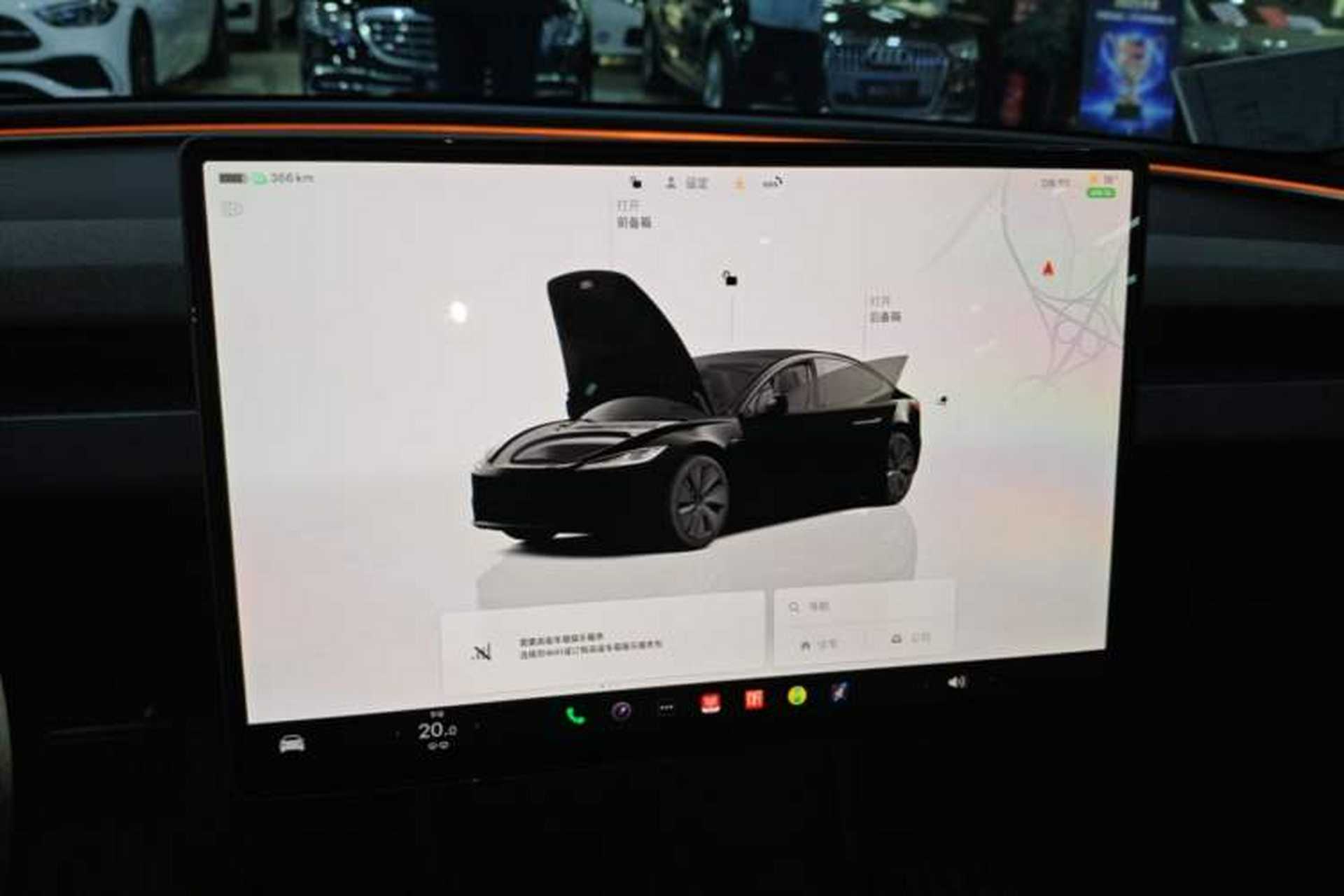 Used Tesla Model 3 2023 Rear-Wheel-Drive Version Audio And AC Panel