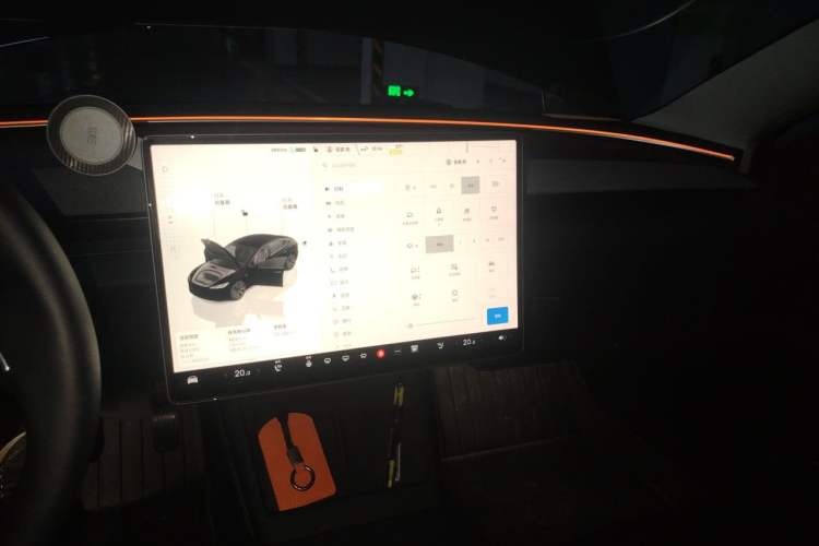 Used Tesla Model 3 2023 Long-Range All-Wheel-Drive Version Audio And AC Panel