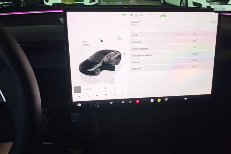 Used Tesla Model 3 2023 Rear-Wheel-Drive Version Audio And AC Panel