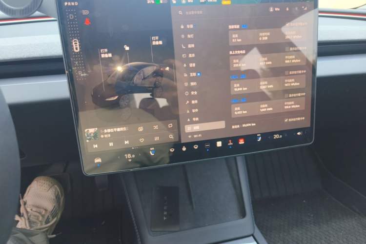 Used Tesla Model 3 2023 Long-Range All-Wheel-Drive Version Audio And AC Panel