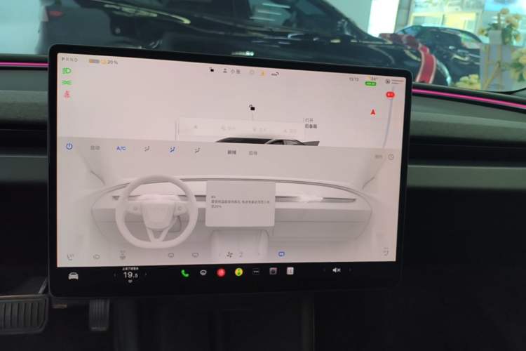Used Tesla Model 3 2023 Long-Range All-Wheel-Drive Version Audio And AC Panel