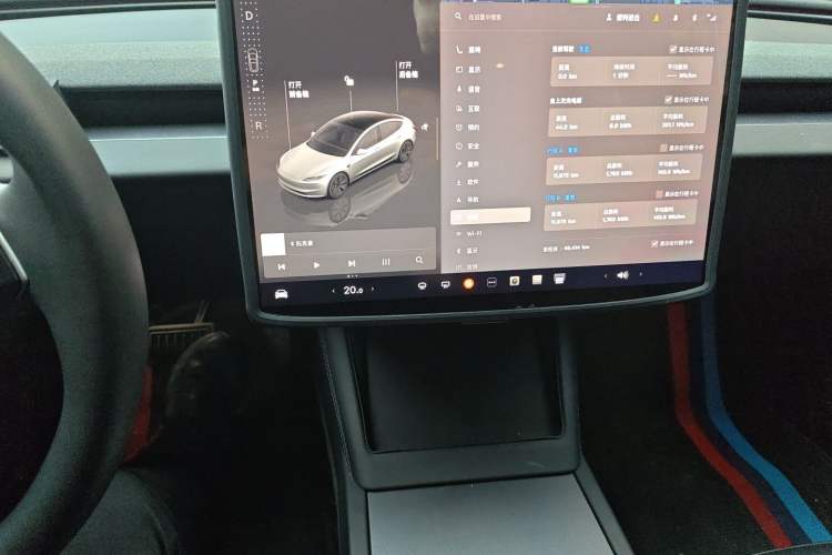 Used Tesla Model 3 2023 Rear-Wheel-Drive Version Audio And AC Panel
