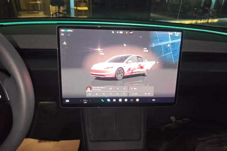 Used Tesla Model 3 2023 Long-Range All-Wheel-Drive Version Audio And AC Panel