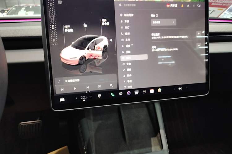 Used Tesla Model 3 2023 Rear-Wheel-Drive Version Audio And AC Panel
